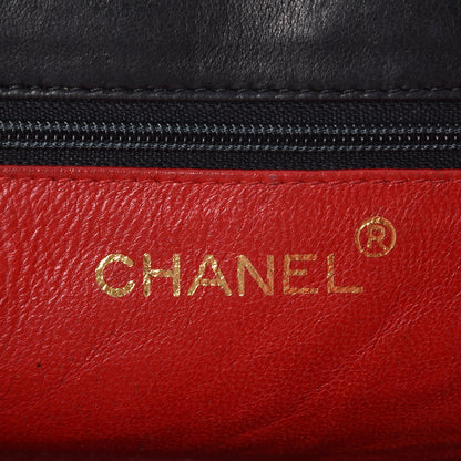 Chanel Crystal Satin Quilted Evening Bag Black 6 of 7