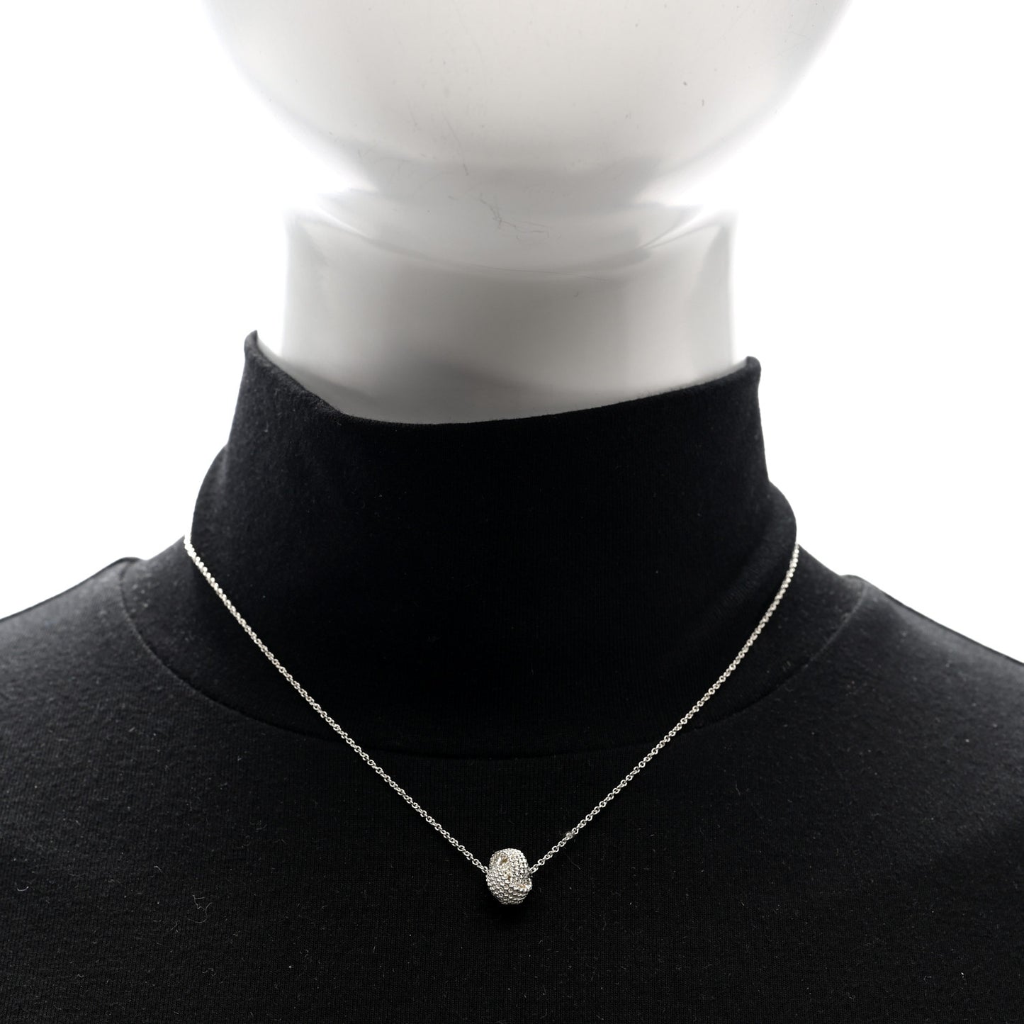 Sterling Silver Twist Knot Pendant Necklace