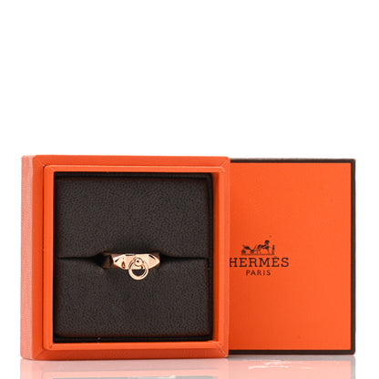 Hermes 18K Rose Gold PM Collier De Chien Ring 53 6.5 5 of 5