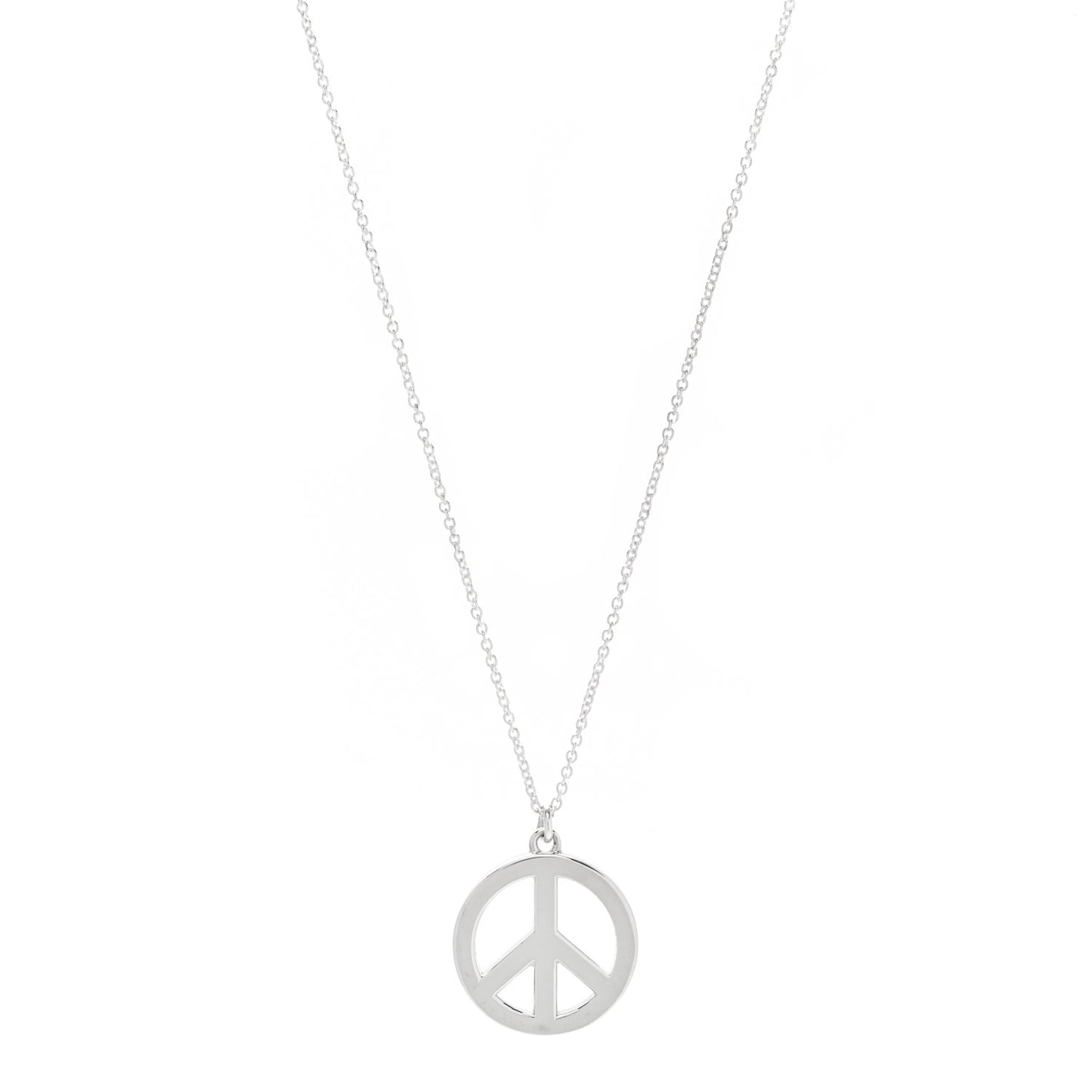 Sterling Silver Peace Pendant Necklace