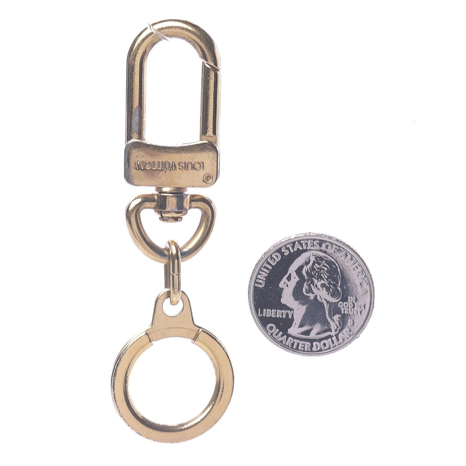 Louis Vuitton Pochette Extender Key Ring Gold 2 of 3