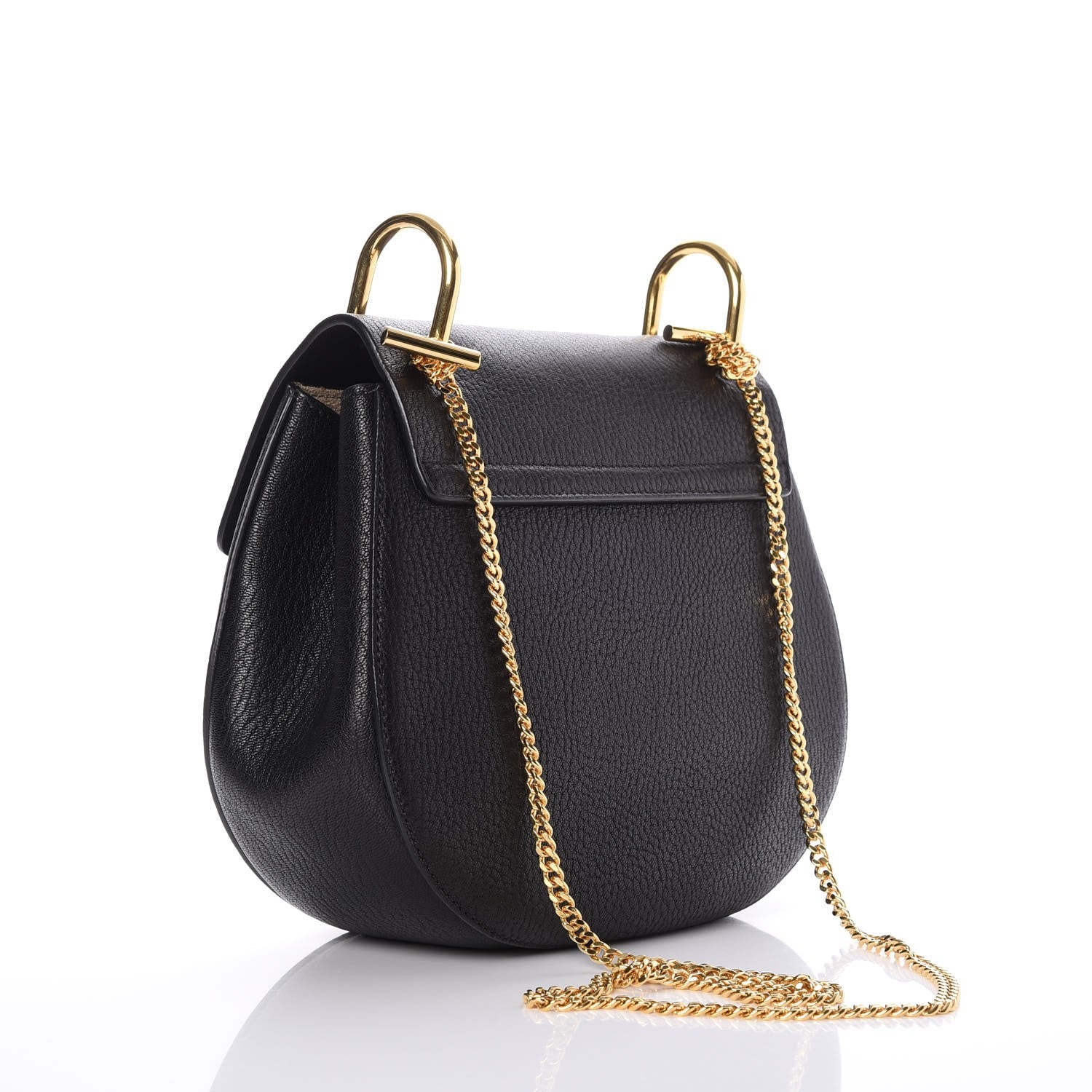 Chloe Grained Lambskin Drew Shoulder Bag Black 3 of 6