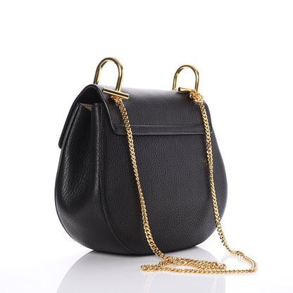 Chloe Grained Lambskin Drew Shoulder Bag Black 3 of 6