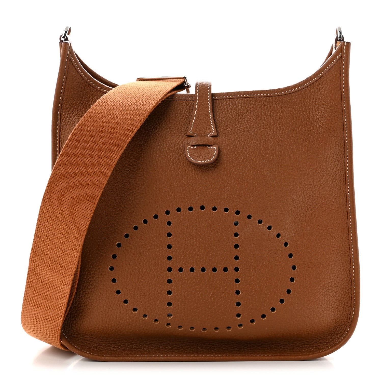 Hermes Taurillon Clemence Evelyne III PM Gold 1 of 11