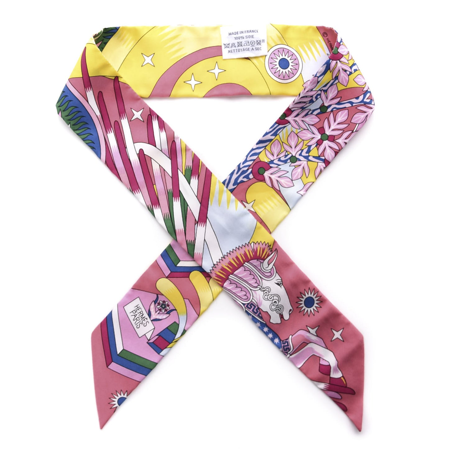 Silk La Source de Pegase Twilly Rose Vif Jaune Vif