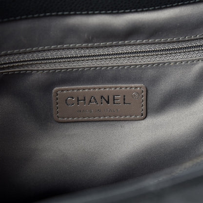 Chanel Caviar Quilted XL Grand Shopping Tote GST Dark Grey 6 of 9