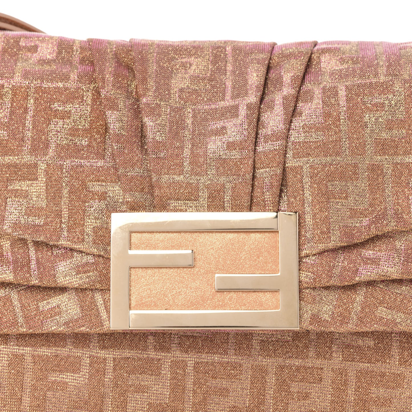 Metallic Lurex Zucca Large Mia Shoulder Flap Arancio