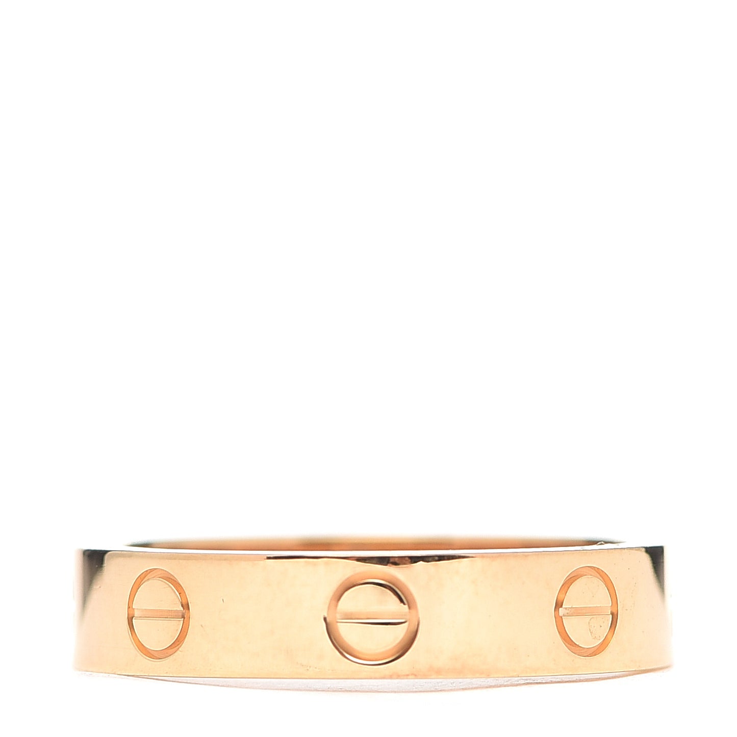 18K Yellow Gold Diamond 4mm LOVE Wedding Band Ring 52 6