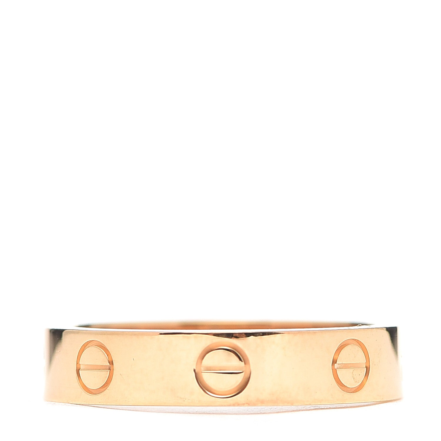 Cartier 18K Yellow Gold Diamond 4mm LOVE Wedding Band Ring 52 6 3 of 6