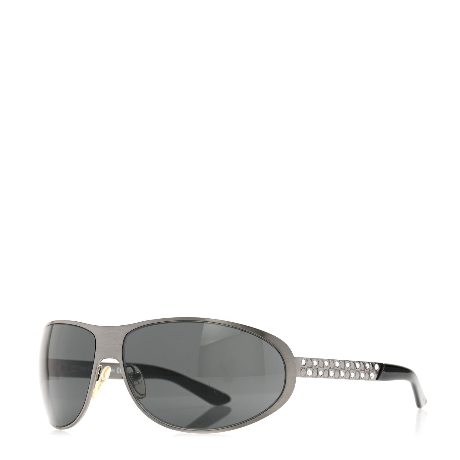 Prada Metal Crystal Sunglasses SPR 59I Black 1 of 8