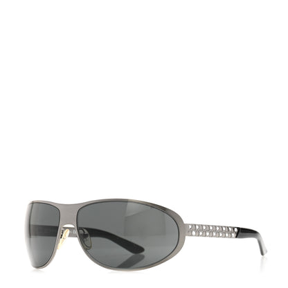Prada Metal Crystal Sunglasses SPR 59I Black 1 of 8
