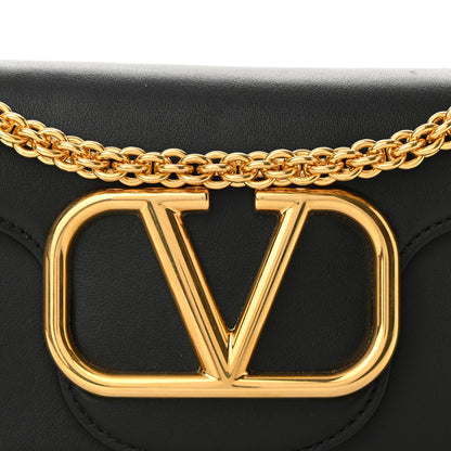 Valentino Garavani Calfskin Vlogo Small Loco Shoulder Bag Black 7 of 9