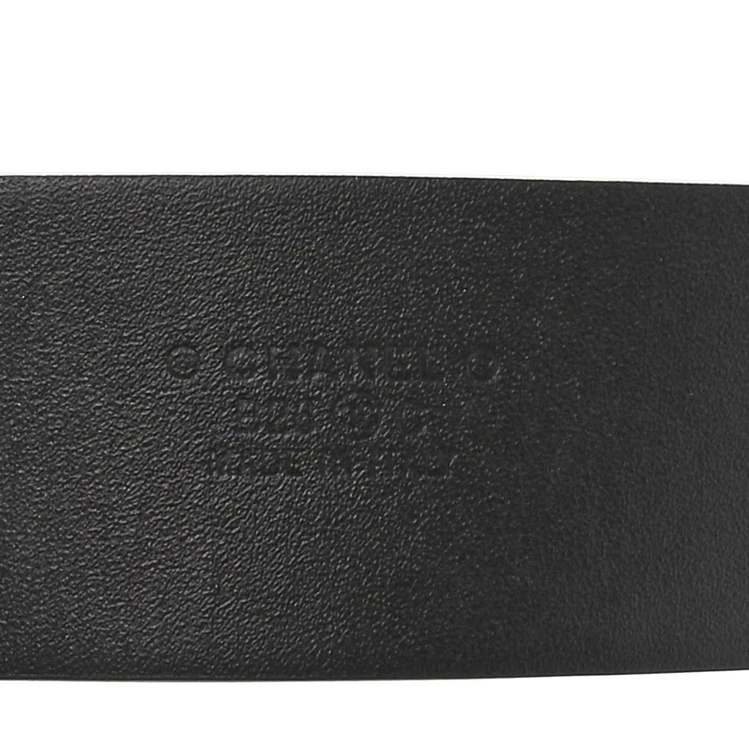 Chanel Calfskin Metal Enamel CC Belt 75 30 Black White 4 of 5