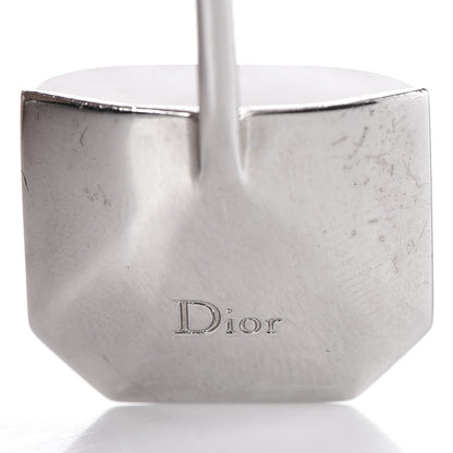 Christian Dior Rose Quartz Crystal Set Earrings Silver 4 of 5
