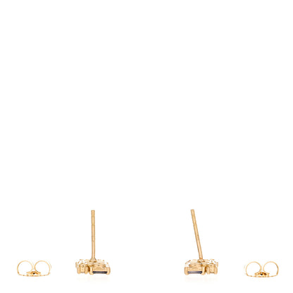 Suzanne Kalan 18K Rose Gold Diamond Sapphire Pastel Short Stack Stud Earrings 3 of 3