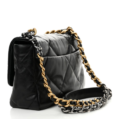 Chanel Lambskin Quilted Medium Chanel 19 Flap Black 3 of 11