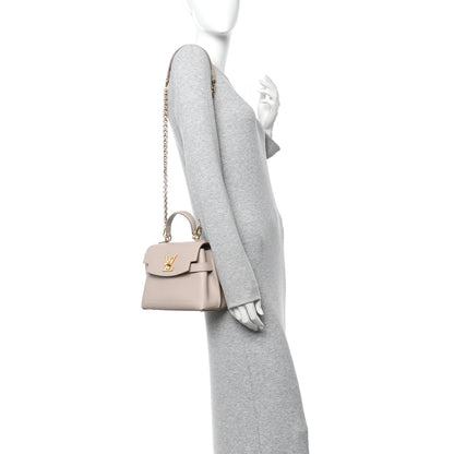 Louis Vuitton Soft Calfskin Mini Lockme Ever Greige 2 of 10
