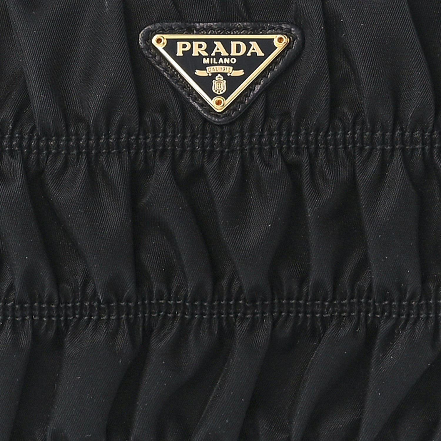 Prada Tessuto Nylon Gaufre Wristlet Black 8 of 11