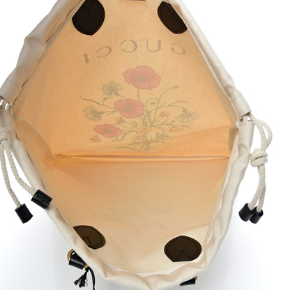 Gucci Canvas Chateau Marmont Drawstring Tote Beige 4 of 9