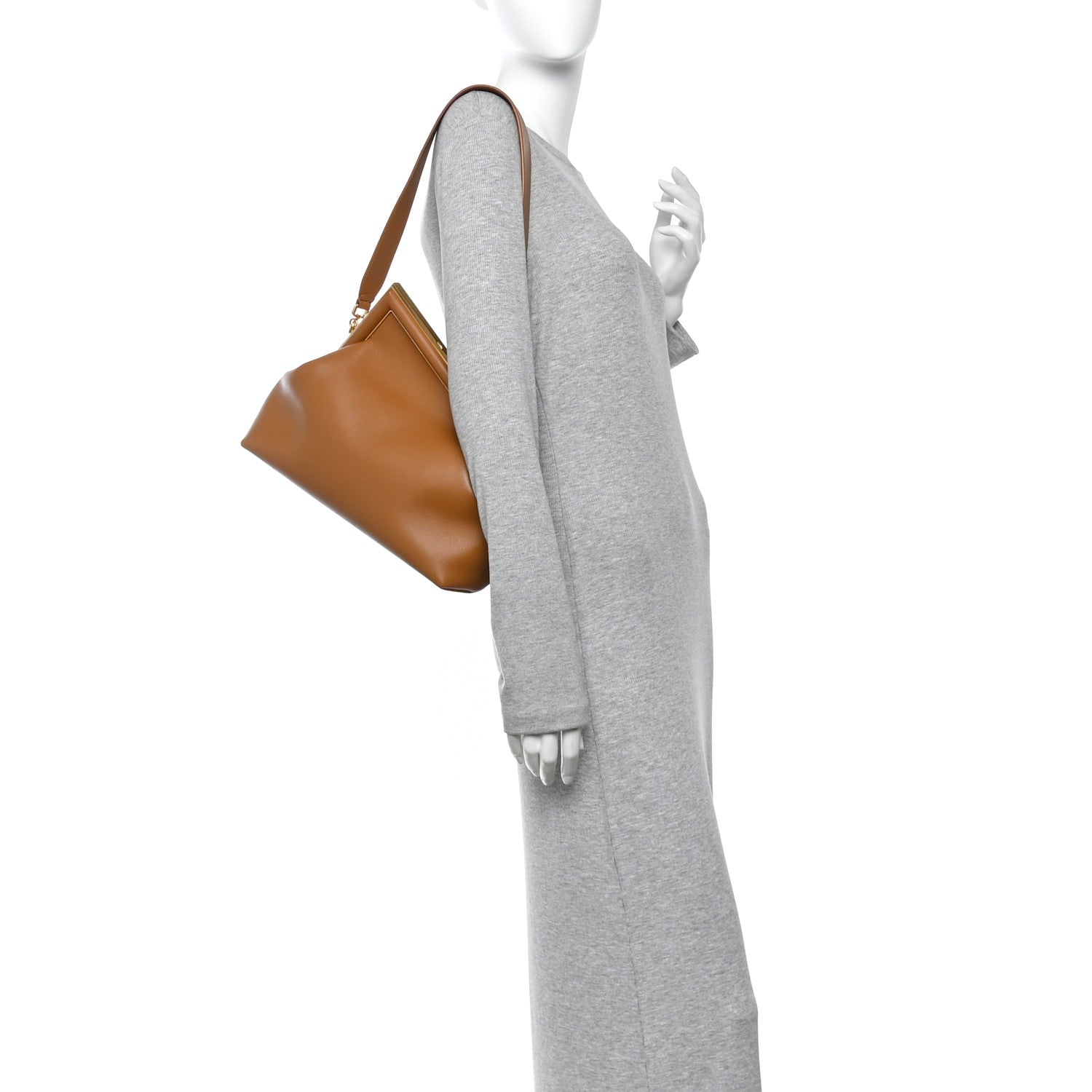 Fendi Shiny Nappa Medium Fendi First Caramello 2 of 13
