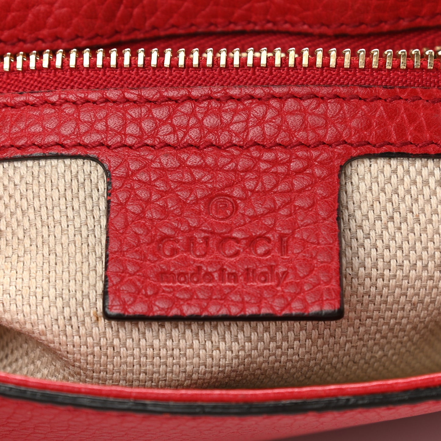 Pebbled Calfskin Medium Soho Flap Crossbody Tabasco Red