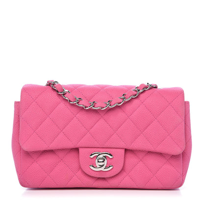 Chanel Iridescent Caviar Quilted Mini Rectangular Flap Pink 1 of 15