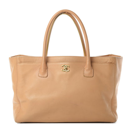 Chanel Calfskin Cerf Executive Shopper Tote Beige 1 of 16