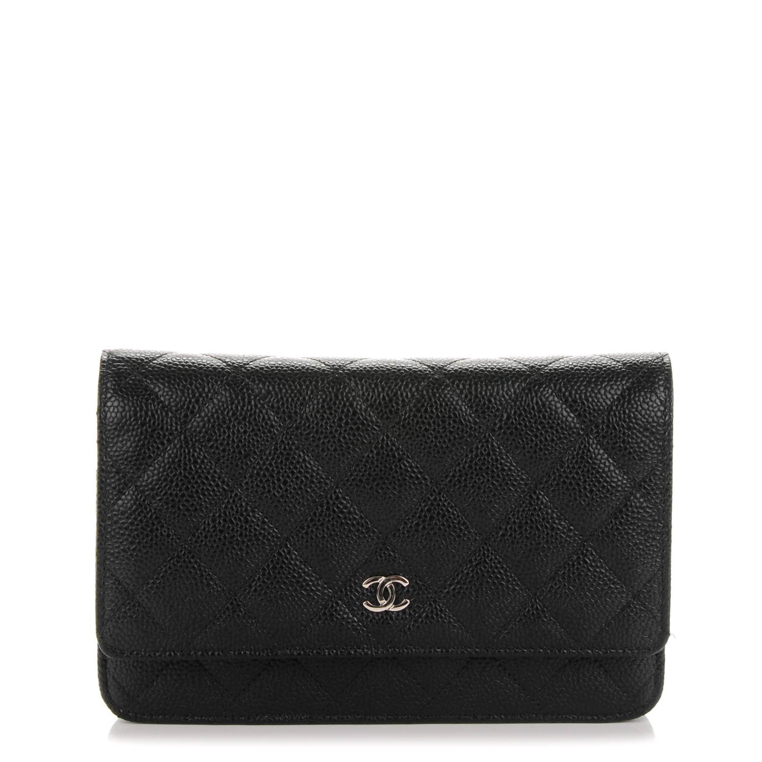 Chanel Caviar Quilted Wallet On Chain WOC Black 1 of 7