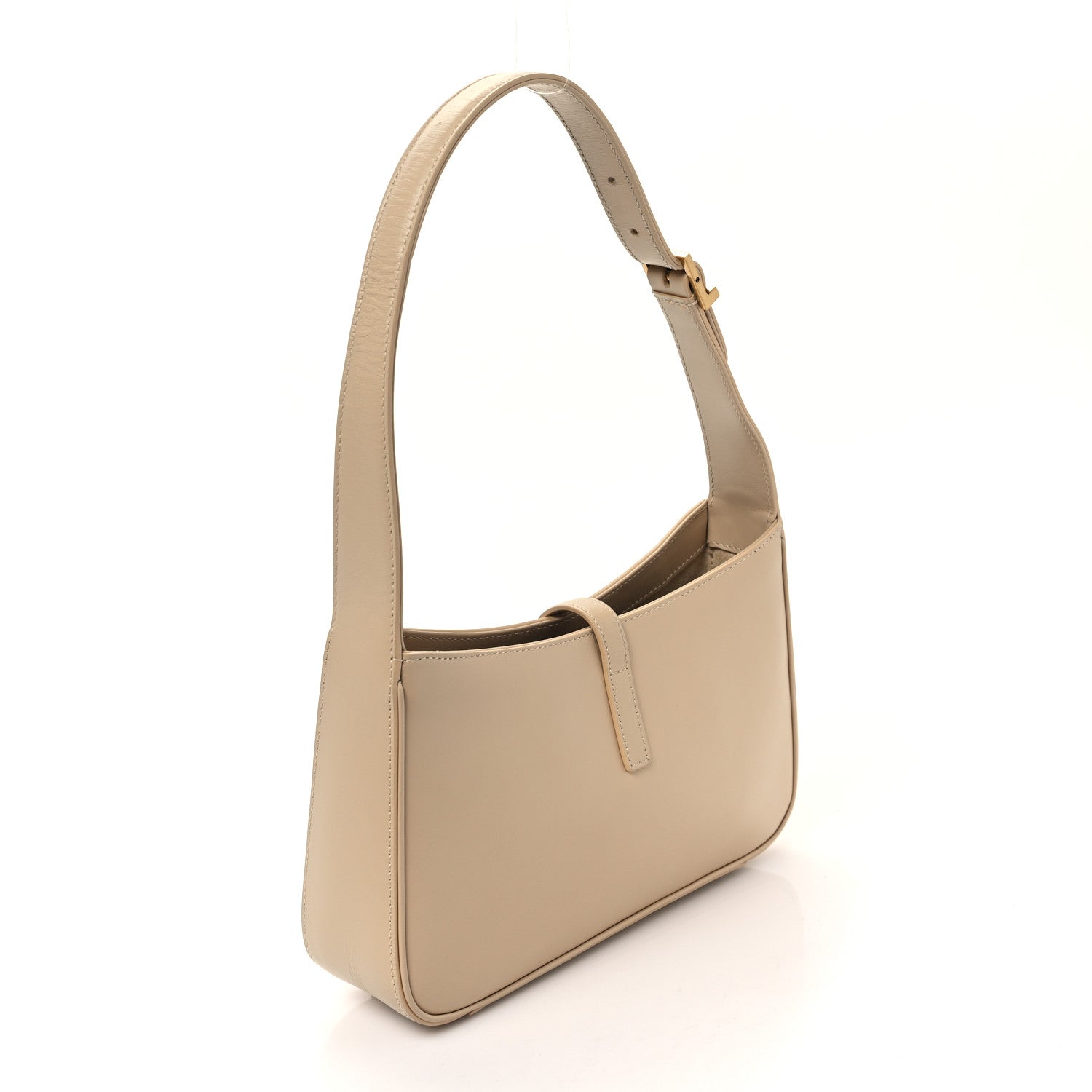 Saint Laurent Smooth Calfskin Le 5 A 7 Hobo Dark Beige 3 of 12