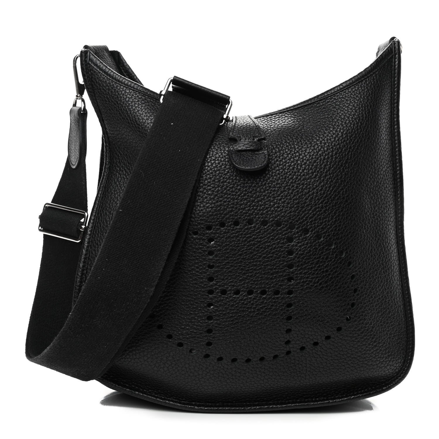 Hermes Taurillon Clemence Evelyne III PM Black 1 of 4