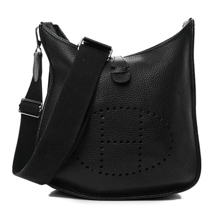 Hermes Taurillon Clemence Evelyne III PM Black 1 of 4