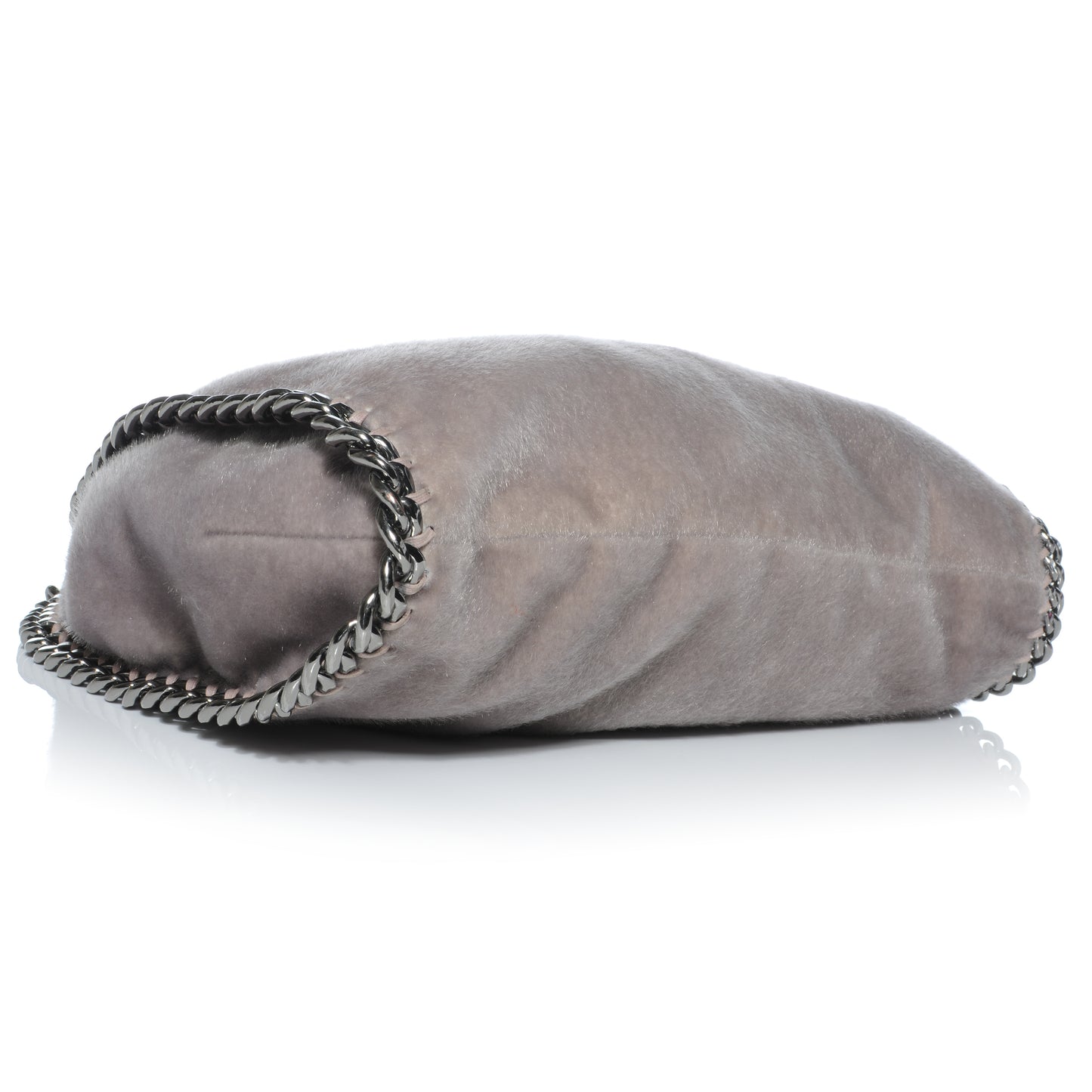 Faux Pony Hair Big Chain Falabella Grey