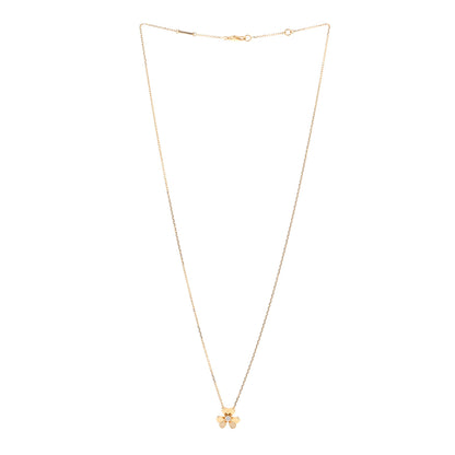 Van Cleef & Arpels 18K Yellow Gold Diamond Mini Frivole Pendant Necklace 3 of 5