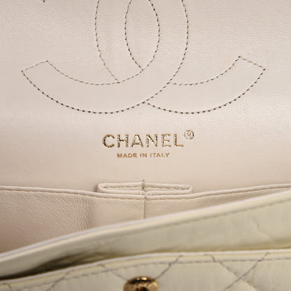 Chanel Aged Calfskin Quilted 2.55 Reissue 226 Flap Ivory 6 of 11