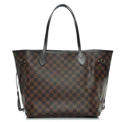 Louis Vuitton Damier Ebene Neo Neverfull MM Rose Ballerine 1 of 9