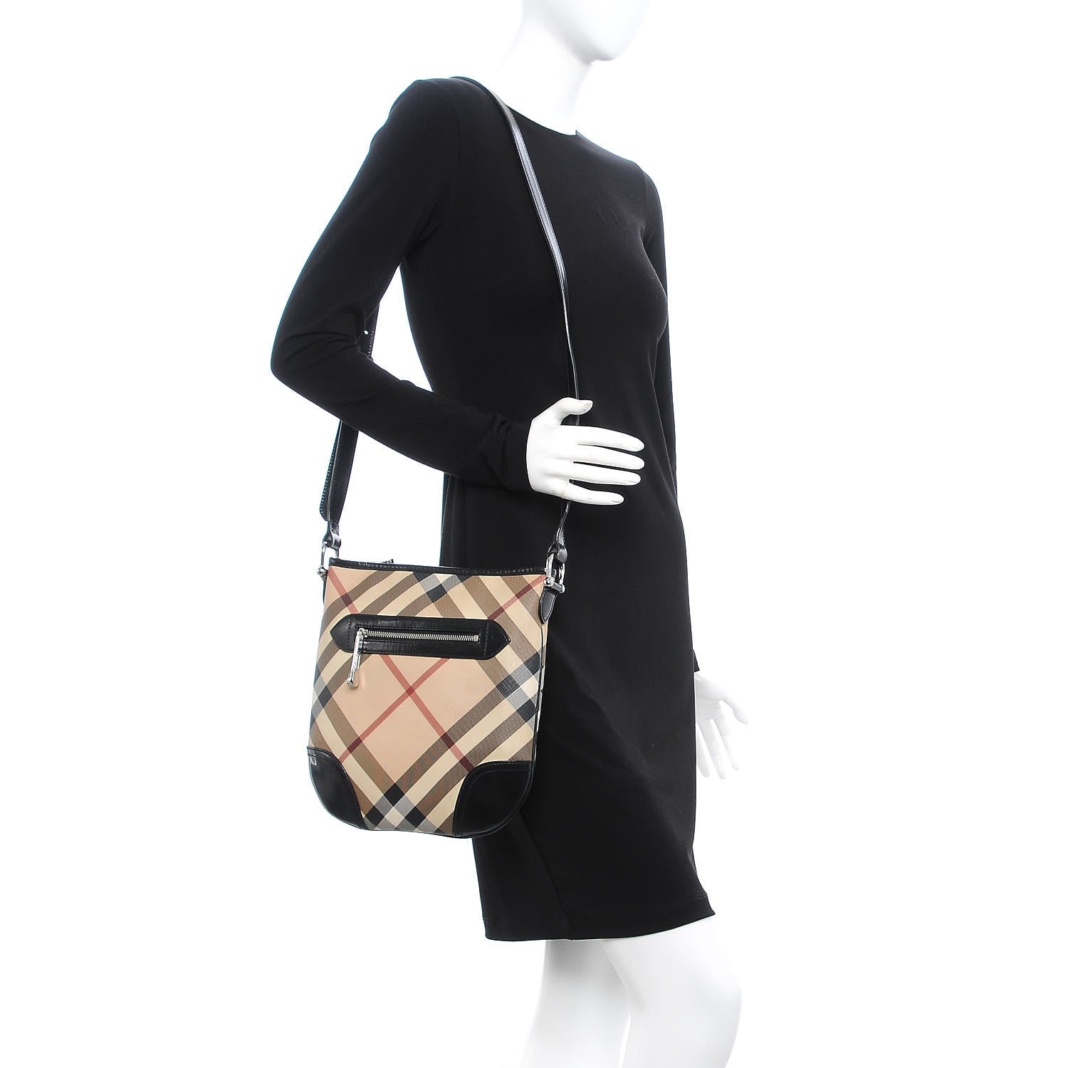 Burberry Supernova Check Small Dryden Crossbody Bag Black 2 of 12