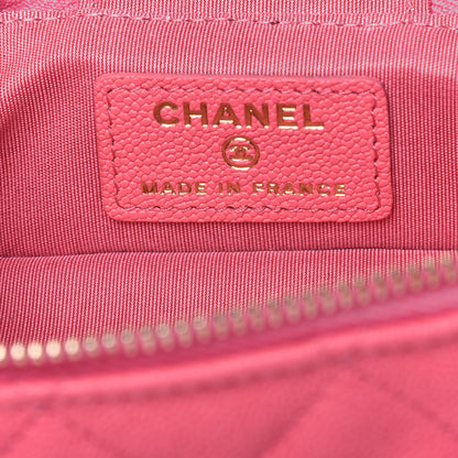 Chanel Caviar Quilted Mini Top Handle Vanity With Chain Pink 6 of 10