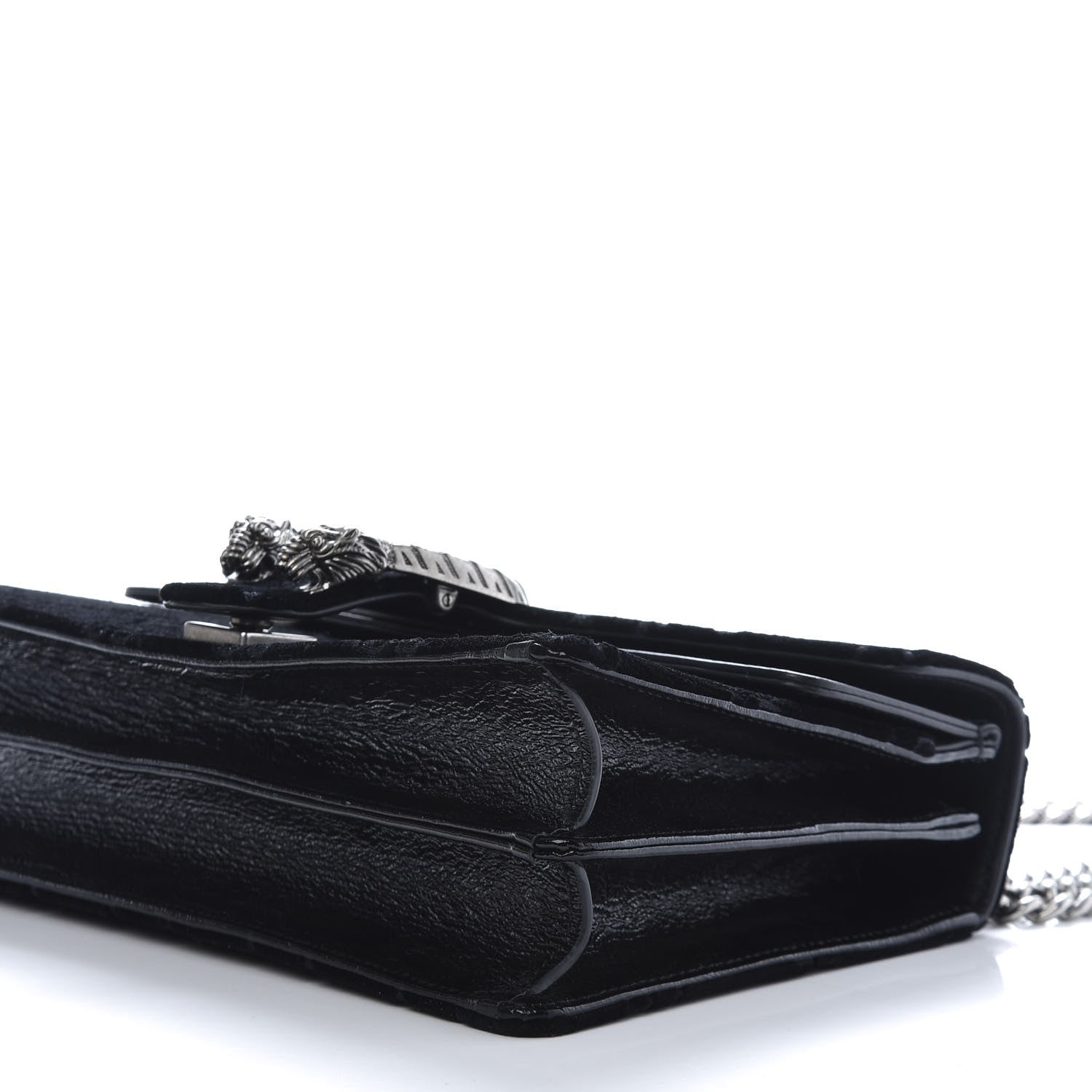 Gucci Velvet GG Monogram Small Dionysus Shoulder Bag Black 7 of 12