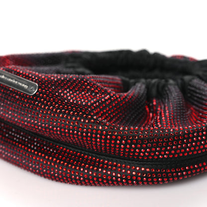 Alexander Wang Crystal Satin Mini Handle Crescent Bag Black Burnt Cherry 9 of 10