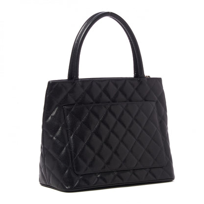 Chanel Caviar Quilted Medallion Tote Black 3 of 10