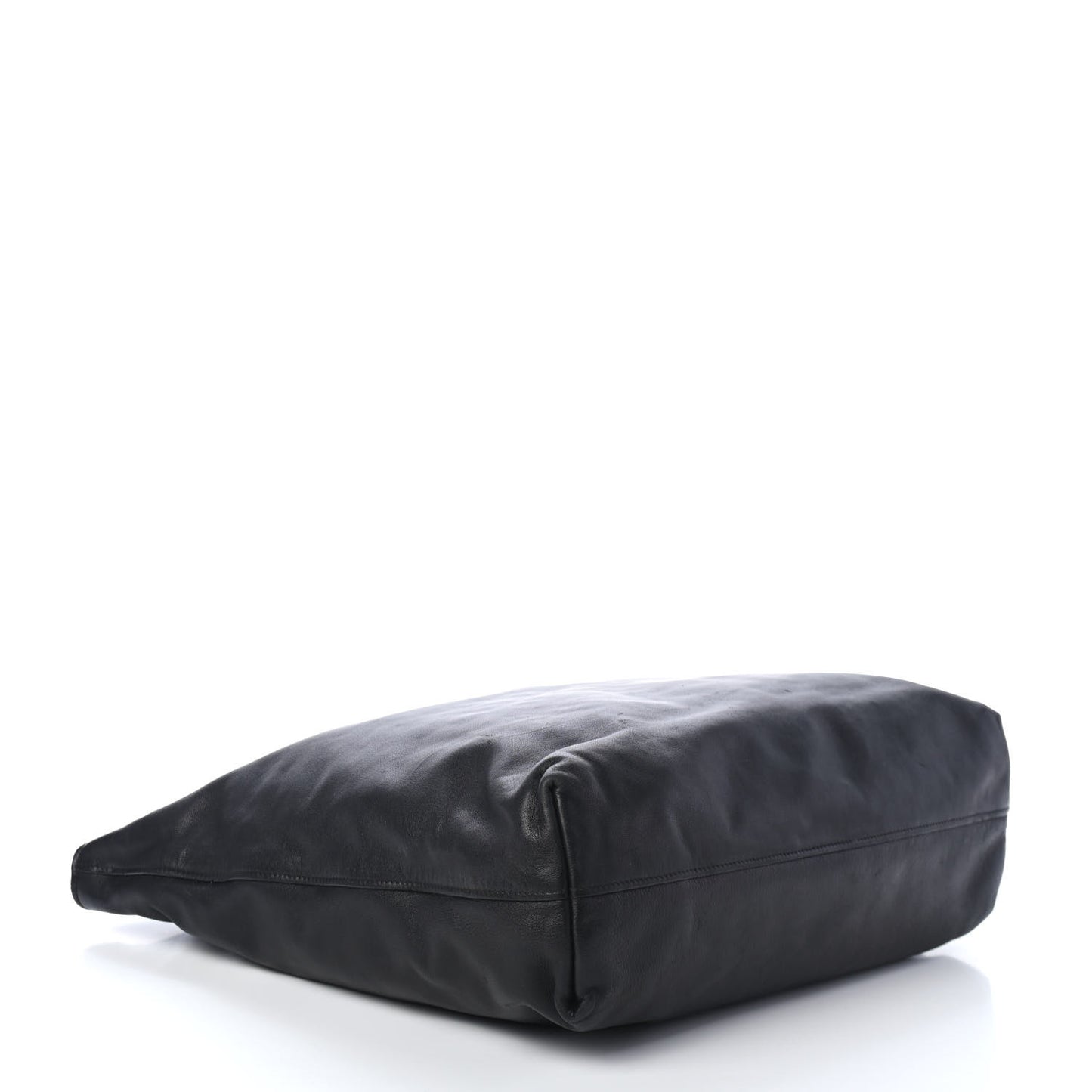 Soft Calf Shopping Tote Black