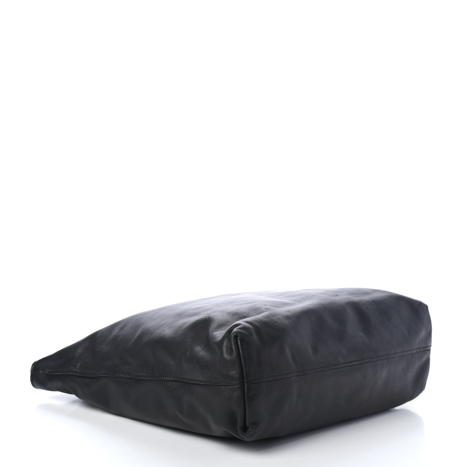 Prada Soft Calf Shopping Tote Black 3 of 4