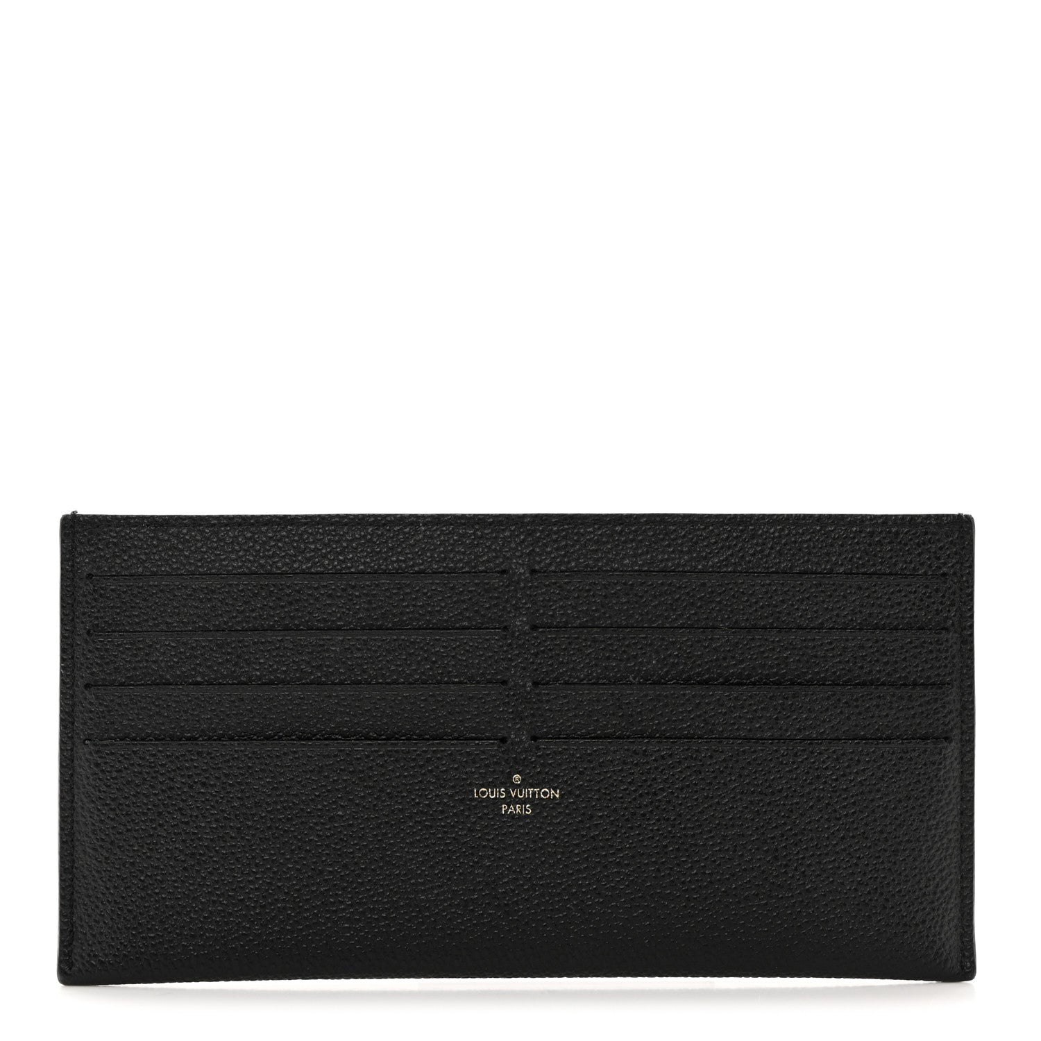 Louis Vuitton Calfskin Felicie Chain Wallet Card Holder Insert Black 1 of 7