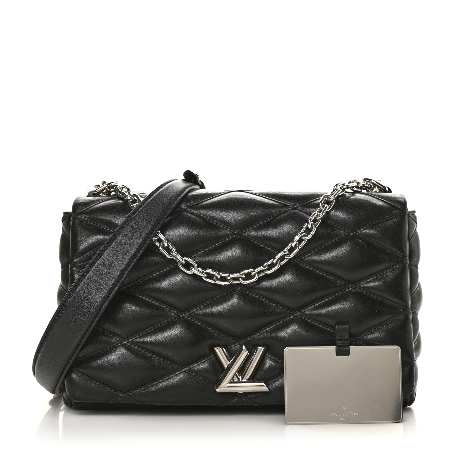 Louis Vuitton Lambskin Malletage GO-14 MM Black 1 of 6