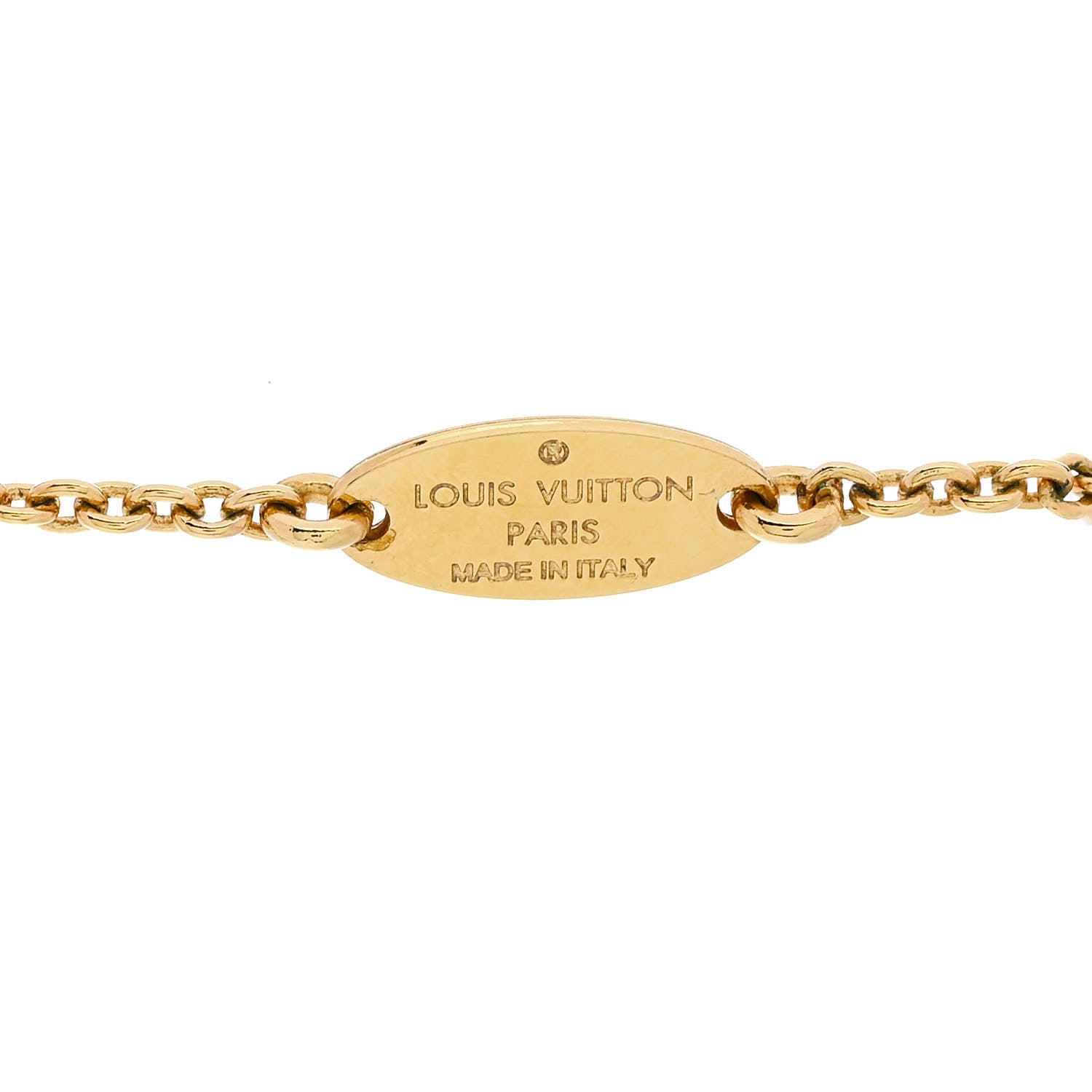 Louis Vuitton Essential V Necklace Gold 5 of 7