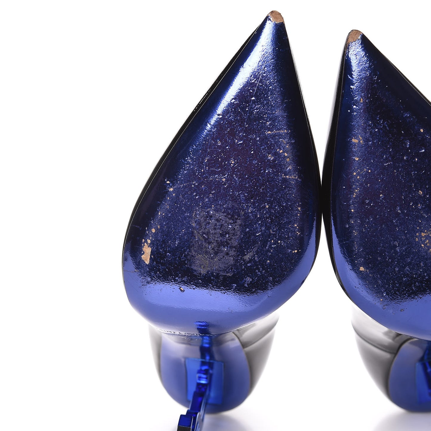 Patent Calfskin Opyum 110 Pumps 40 Black Blue