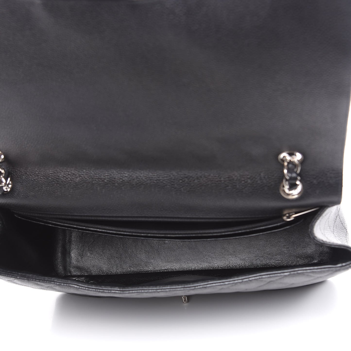 Caviar Quilted Maxi Single Flap Black