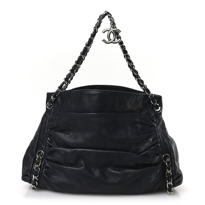 Chanel Lambskin Large Sharpei Shoulder Bag Blue 1 of 10