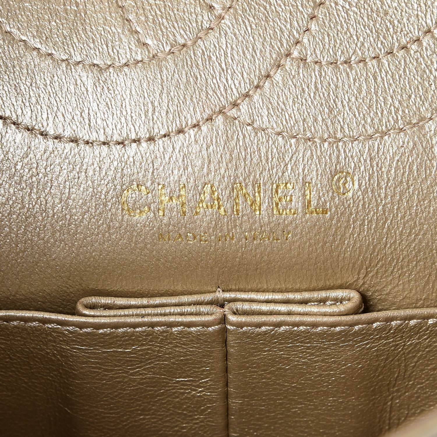 Chanel Metallic Aged Calfskin Quilted 2.55 Reissue 225 Flap Gold 6 of 8