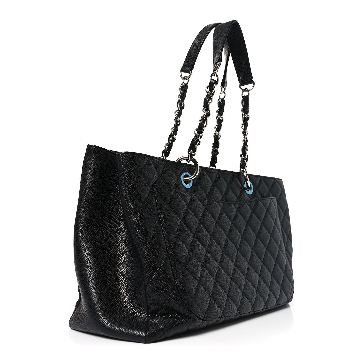 Chanel Caviar Quilted XL Grand Shopping Tote GST Black 2 of 9